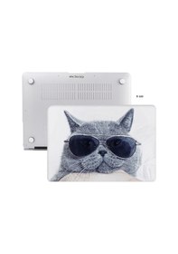 Resim Apple Uyumlu MacBook Pro M1-m2, Kılıf 13inç Cat01nl Type-c'li Model A2338 A2289 A2251 A1706-08 A1989 A2159 İle Beyaz 