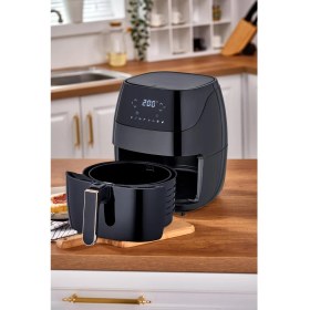 Resim Taç DigiGold Fritöz 5,5 Litre Kapasite Tek Hazne Dokunmatik Kontrol Paneli ile 
