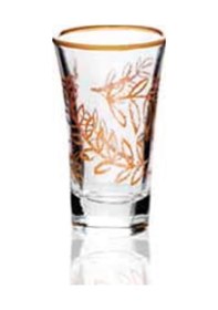 Resim Beyoğlu Model Kahve Yanı Su Bardağı Sgm06326-27 Altın - Şeffaf 