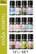 Resim Le Balvo 12'li Set Uçucu Yağ Buhurdanlık Esansı Oda Kokusu Esansiyel Yağ Oda Difüzörü Esansı Buhur Yağı 10ml 