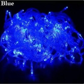 Resim 100 Ledli 10 Metre Yılbaşı Süsü Mavi 