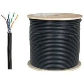 Resim Ncpline Cat 6 Dış Ortam 305 Metre Intenet Pc Kablosu Kablo Siyah 