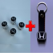 Resim Lazer Store Honda S2000 ile Uyumlu Logolu Alüminyum Sibop Kapağı ve Silikon Anahtarlık 