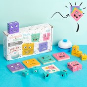 Resim Ahşap Yüz Değiştirme Binaları, Büyülü Yüz Değiştirme Ahşap Küp Binaları Seti, Çan Fostering Yaratıcılığı ve İmajinasyonu, Ebeveyn-Çocuk Etkileşimli Oyunlar Çocuklar Erkek Kızlar Doğum Günü, Cadılar Bayramı, Noel Hediyesi için Eğitici Oyuncaklar 