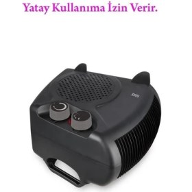 Resim Raks PF20 Black Elektrikli Fanlı Isıtıcı - Soğutucu 