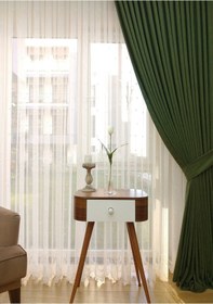 Resim Evdepo Home Çimen Yeşili Fon Perde Tek Kanat Çimen Yeşili 