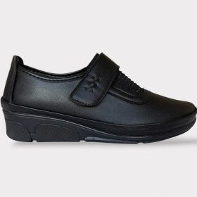 Resim Cırtlı Ortopedik Anne Kadın Casual Ayakkabı Siyah - Gümüş Siyah - Gümüş 