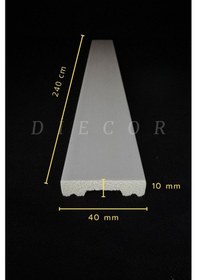 Resim Diecor Boyanabilir Dekoratif Özel Hazır Kesim 4 Cm Duvar Çıtası 4 Cm Model:xa266 