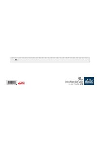 Resim Hatas 0170 Geniş Plastik Büro Tipi Şeffaf Cetvel 50 CM 