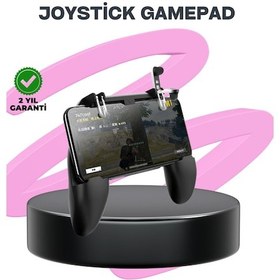 Resim Nrzsnt Pubg Mobile İçin Tetikleyicili Joystickli Telefon Gamepadi 