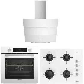 Resim Arçelik AFC 330 B - ADE 605-3 B - OCD T 651 EB New Beyaz İnci Ankastre Set 