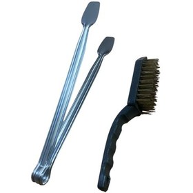 Resim Mobilreyon Mangal Seti 2'li,barbekü Maşası 30cm,temizleme Fırçası 