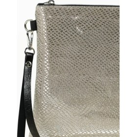 Resim Bahels Kadın Gold Parlak Yılan Desen Portföy Clutch Çanta 