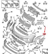 Resim PSA 1685322180 | Ön Tampon Braketi Sol C5 Aircross C84 