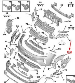 Resim PSA 1685322180 | Ön Tampon Braketi Sol C5 Aircross C84 