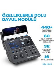 Resim Hepta Collection Alesis Nitro Kit - Elektronik Davul Seti, Dijital Bateri, Sessiz Mesh Pedli, 10 İnç Çift Bölgeli Tra 