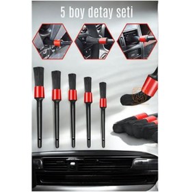 Resim Ladesmedya 5 Boy Araç Detay Temizlik Fırça Seti Slalom Design 