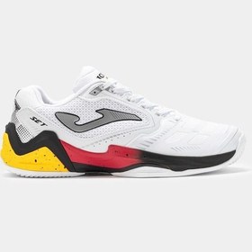 Resim Joma Set Men 2402 Beyaz Kırmızı Erkek Tenis Ayakkabısı Siyah 