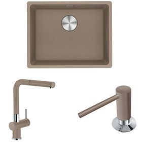 Resim Franke Mrg 210/110-52 Oyster Eviye+Active Plus Doccia Armatür&Sab 