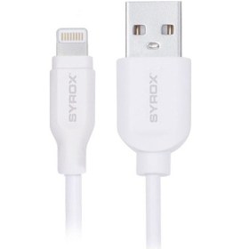 Resim Syrox Lightning Data Şarj Kablosu 2A 1M C85 - Beyaz 
