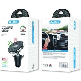 Resim Go Des GD-HD641 Magnetik 360 Derece Oynar Başlıklı Telefon Tutucu Havalandırma Tasarım - ZORE-267369 