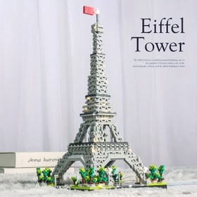 Resim 3585 parça miniBricks Paris Eyfel Kulesi Mikro Bloklar - Yaratıcı Öğrenme & Unutulmaz Hediye Deneyimi için Karmaşık 3D Puzzle Oyuncak, Hatıra eşyaları, yapı bloğu modeli, Doğum Günü Hediyeleri 