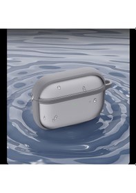 Resim Apple Uyumlu AirPods Pro 3 Kılıf Benks Mist Protective Sert Pürüzsüz Kılıf Gri Gri 