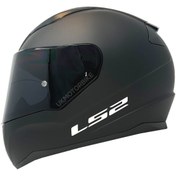 Resim LS2 Rapıd 2 Mat Siyah Fullface Motosiklet Kaskı Siyah Camlı 
