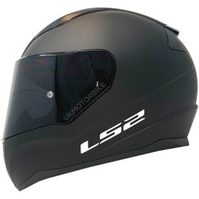 Resim LS2 Rapıd 2 Mat Siyah Fullface Motosiklet Kaskı Siyah Camlı 