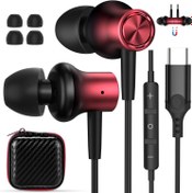 Resim USB C Kulaklık iPhone 16 15 Pro Max Samsung S24 Artı A53 A54 Galaxy Z Flip Fold S23 S22 S21 Google Pixel 9 8 7 6 Tip C Kulaklık Manyetik Kablolu Kulaklıklar Kulak İçi Gürültü Önleyici Bas Kablolu 