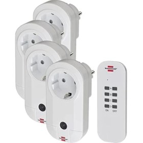 Resim Nisar Store Uzaktan Kontrol Seti, Rcs 1000 N, Uzaktan Kumandalı Priz Seti (El Kumandası ve Çocuk Emniyetli) Renk: Beyaz 