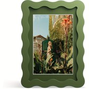 Resim Duvar & Masa Dekorasyonu için Dalgalı Tasarım Resim Çerçevesi - Çok Renkli Dalgalarla Sanatsal Yaratıcı Ev Dekoru - 4 Standart Boyut 4x6, 5x7, 8x10 cm - Oturma Odaları ve Ofisler İçin Modern Şık İç Mekan Vurgusu 