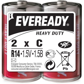 Resim Energizer Eveready Carbon Zinc Eveready Hd C/r14 Orta Boy Pil (2 Li Paket) Eckc2 