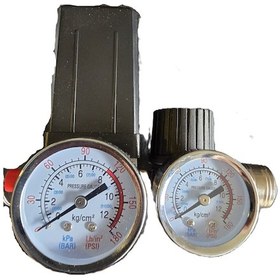 Resim 25-50 Lt Monofaze Kompresör Basınç Şalteri Komple Seti 6 Parça 