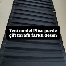 Resim Mops Mercedes - Benz Vito Extra Uzun Plise Vip Perde Alcantra Siyah 