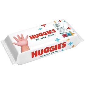 Resim Huggies All Over Clean Bebek ve Çocuk Islak Mendili 56 Yaprak 