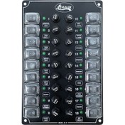 Resim Kartal Marin Sealux 18 Anahtarlı Switch Panel 12-24v Sigorta Paneli148X230 mm 