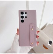 Resim Samsung Galaxy Uyumlu S24 Ultra Kılıf Bileklik Askısı, Samsung Galaxy Uyumlu S24 Ultra İçin Pu Deri Telefon Kılıfı Standı 