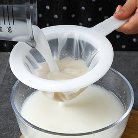 Resim 1 adet Ultra-İnce Süzgeç, Mutfak Kaşığı Süzgeç, Soya Sütü Kahve Sütü Yoğurt İçin Uygun 