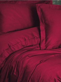 Resim Cotton Box Elegant Saten Tek Kişilik Nevresim Takımı Bordo 