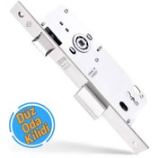 Resim Tursan 304 Ekstra Gömme Kilit Ahşap Oda Kilidi Düz Ayna 45 mm 