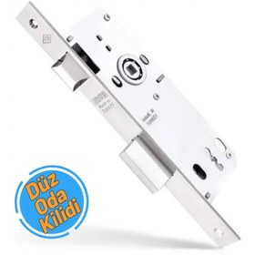 Resim Tursan 304 Ekstra Gömme Kilit Ahşap Oda Kilidi Düz Ayna 45 mm 