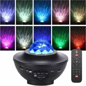 Resim İlanib Ticaret Dönen Işıklı Disko Topu Projektör Müzik Çalarlı Disco Speaker 