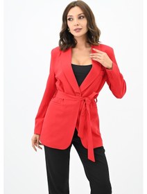 Resim Kadın Kuşaklı Blazer Ceket 9004-1-24 001 