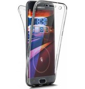 Resim Samsung Galaxy A7 2017 Kılıf Ön Arka Silikon Koruma Şeffaf 