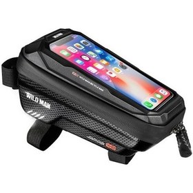 Resim Novahub Siyah - Kırmızı Wıld Man-x2 Pratik Ön Far Çantası Zarif Kolay Kurulum Çok Fonksiyonlu Kırmızı - Siyah Kırmızı - Siyah 