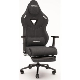 Resim Warrior Aragorn Kumaş Oyuncu Koltuğu - Jet Black - Ayak Uzatmalı Bilgisayar Sandalyesi - 1598B1110 