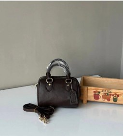 Resim Gesshop Kadın Mini Speedy El Omuz Çanta Acı Kahverengi 