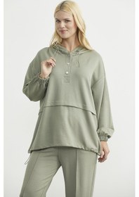 Resim Sementa Scuba Oversize Tunik Eşofman Takım - Fıstık Yeşili Fıstık Yeşili 