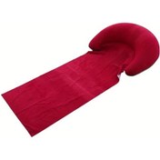 Resim Elmpaly 2025 Yeni Kırmızı Taşınabilir Şişme Plaj Havlusu Pvc Dayanıklı Katlanır Hafif Kırmızı 